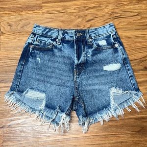 Wild fable high-rise denim shorts size 0